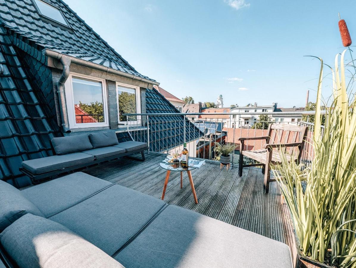 4-Schlafzimmer-Terrassensuite Oasis - Workspace Em-Apartments Deutschland บีเลอเฟล์ด ภายนอก รูปภาพ